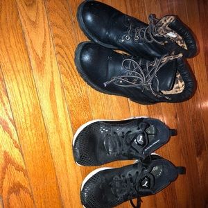 Boots and puma training sneakers